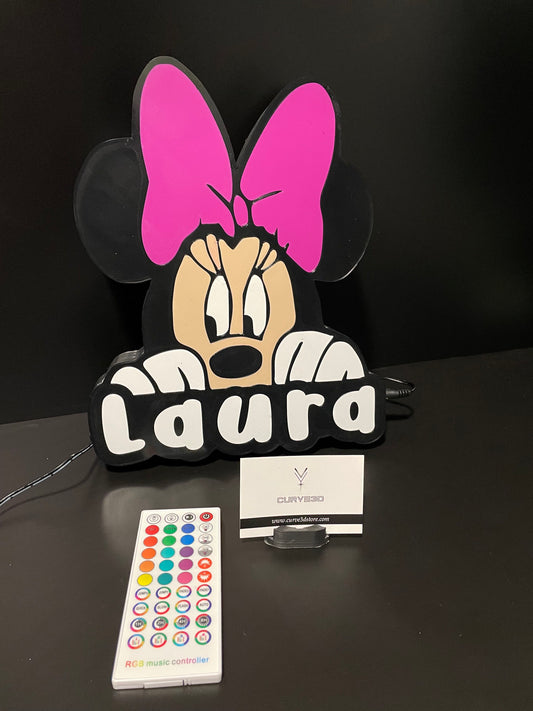 Minnie Name Lamp