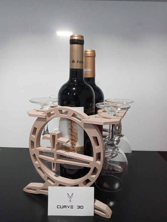 Centerpiece for wine and glasses